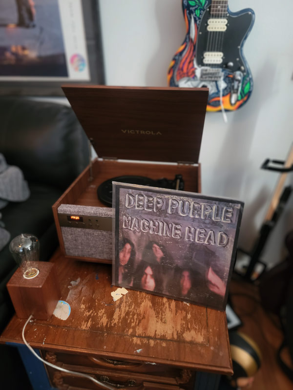 deep purple victrola record player